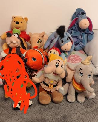 Peluche giganti pupazzi Disney cartoni animati 