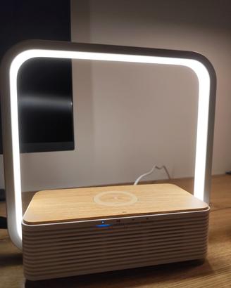 Lampada LED USB con wireless charger e Bluetooth