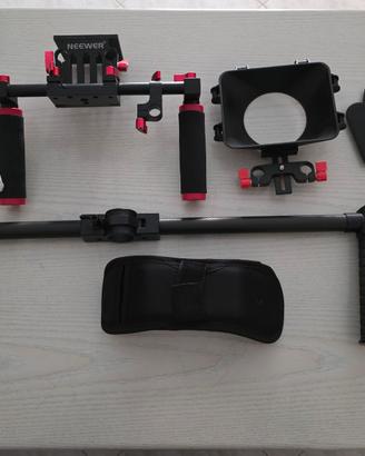 MATTE BOX M1 PARALUCE,BARRA STABILIZZATRICE VIDEO