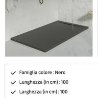 Piatto doccia nero