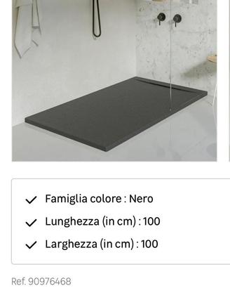 Piatto doccia nero