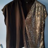 Maglietta shein tg L con paillettes