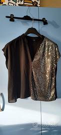 Maglietta shein tg L con paillettes
