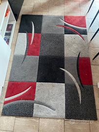 quadro - tappeto - tenda per ambiente sala rosso