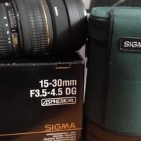 Sigma EX 15-30 3.5-4.5 DG attacco Nikon