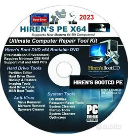 Hiren's boot disc recupero e riparazione windows