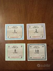 Banconote Occupazione Militare