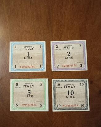 Banconote Occupazione Militare