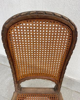 Sedia in stile francese in legno