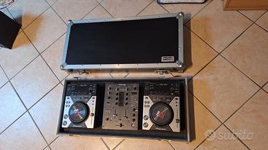 Consolle Pioneer CDJ400 + DJM400 + Case Proel