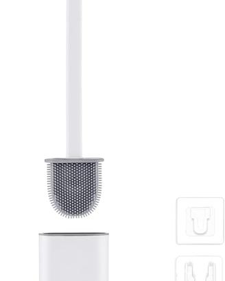Ibergrif Scopino Bagno WC Silicone con Supporto