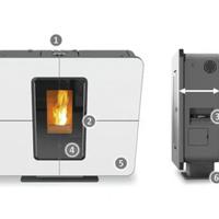 Stufa a pellet: Termorossi SlimQuadro 11
