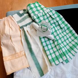 canovacci  abitini uso asciuga mani