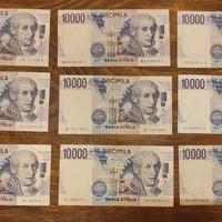 Banconote 10.000 Volta Tutti i Decreti 