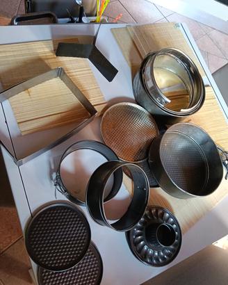 set tortiere anello regolabile teglie e cerniere p