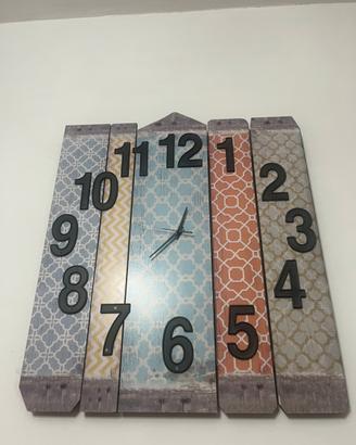 Orologio da parete a batteria  multicolor