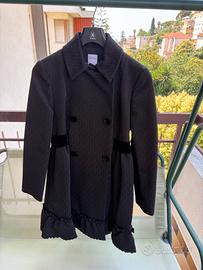 Giacca lunga nera Valentino Red