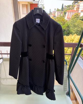 Giacca lunga nera Valentino Red