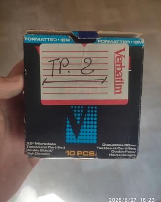 Floppy Disk 3.5" Verbatim DataLife 2HD IBM