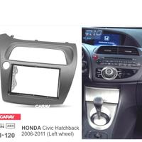 CORNICE NERA RADIO 2-DIN PER HONDA CIVIC HATCHBACK