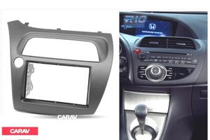 CORNICE NERA RADIO 2-DIN PER HONDA CIVIC HATCHBACK