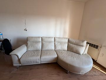 Divano in Pelle 3 Posti con Seduta Elettrica