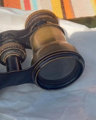 Binocolo da teatro antico in ottone primi "900