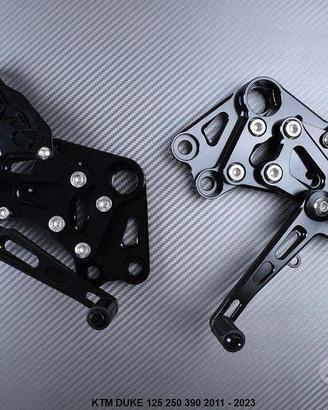 Pedane arretrate KTM DUKE 125 250 390 2011 - 2023