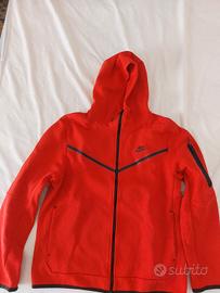 Felpa Nike Tech Rosso Taglia L