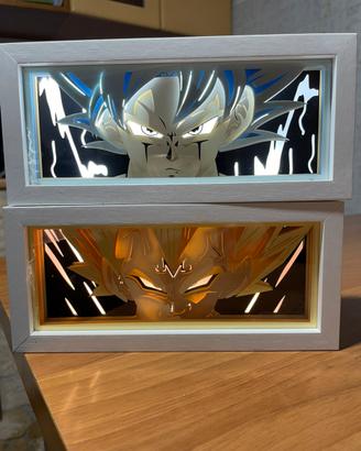 Lampade anime dragon ball goku & vegeta