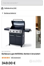 Barbecue a gas