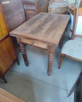 tavolo a plancia doppia in noce