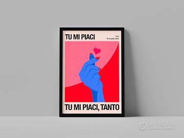 Poster A4 con cornice inclusa