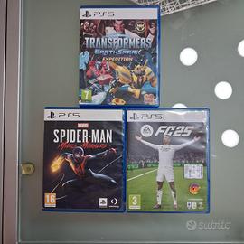 3 giochi PS5 SPIDERMAN MORALES fc25 PLAYSTATION 5