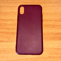 Cover iPhone x bordeaux opaco