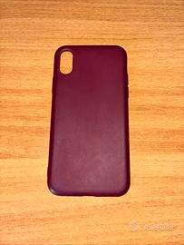 Cover iPhone x bordeaux opaco