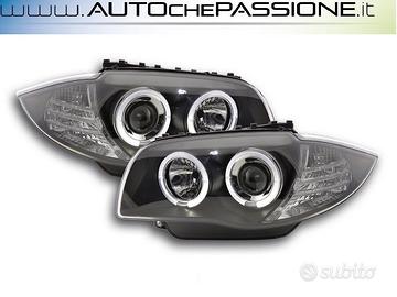 Fari angel eyes neri BMW SERIE 1 E81 E87 E82 E88 2