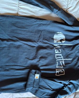 Tshirt Carrhart manica lunga blu/grigio