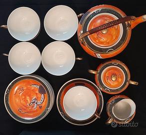 Servizio da Tè Giapponese Vintage "Dragonware" 