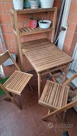 tavolo e sedie pieghevole 