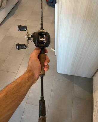 Combo canna e mulinello casting