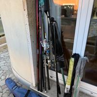 Set attrezzature da pesca (canne, mulinelli, ecc.)