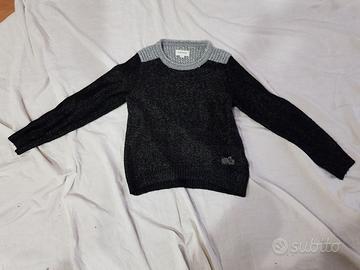 Maglione Diesel nero e argento tg 12