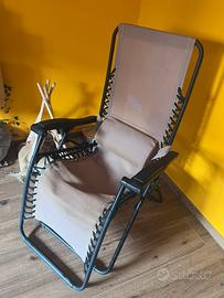 Sdraio e poggia bicchieri tavolino