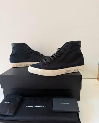 Le Saint Laurent Malibu Mid in tela nera n40