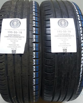 2 GOMME 195 55 16 CONTINENTAL A73985