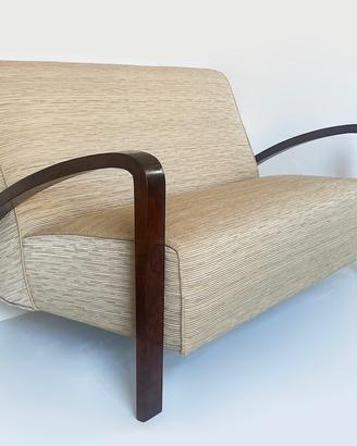 Divano Decò in noce - anni 30