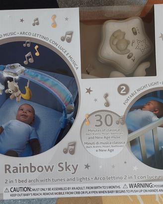Chicco Rainbow Sky Arco Lettino Neonato 2in1 