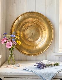 Piatto decorativo in ottone vintage