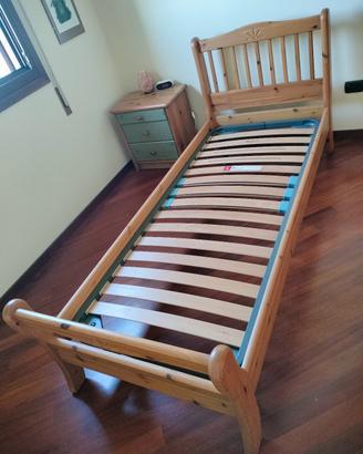 letto singolo+ rete 